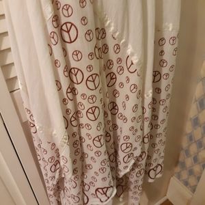 Womens medium/large white boho hippie dress